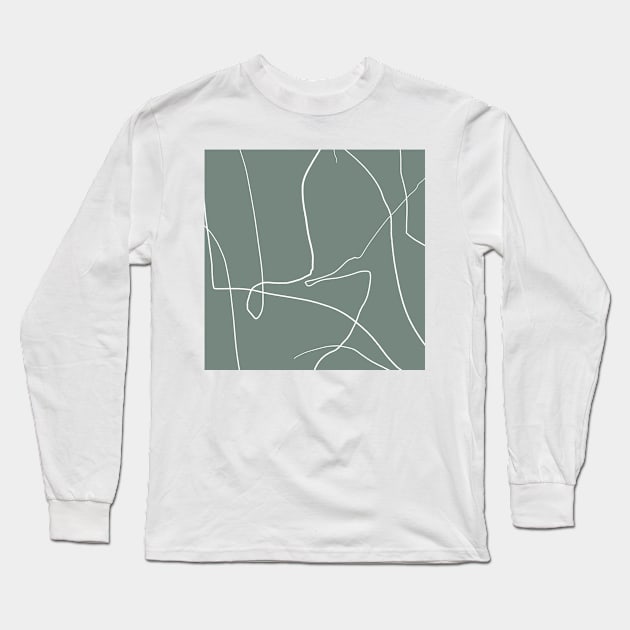 Abstract green pattern Long Sleeve T-Shirt by Riadesignstore